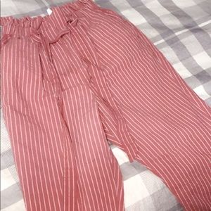 stripped romper pants